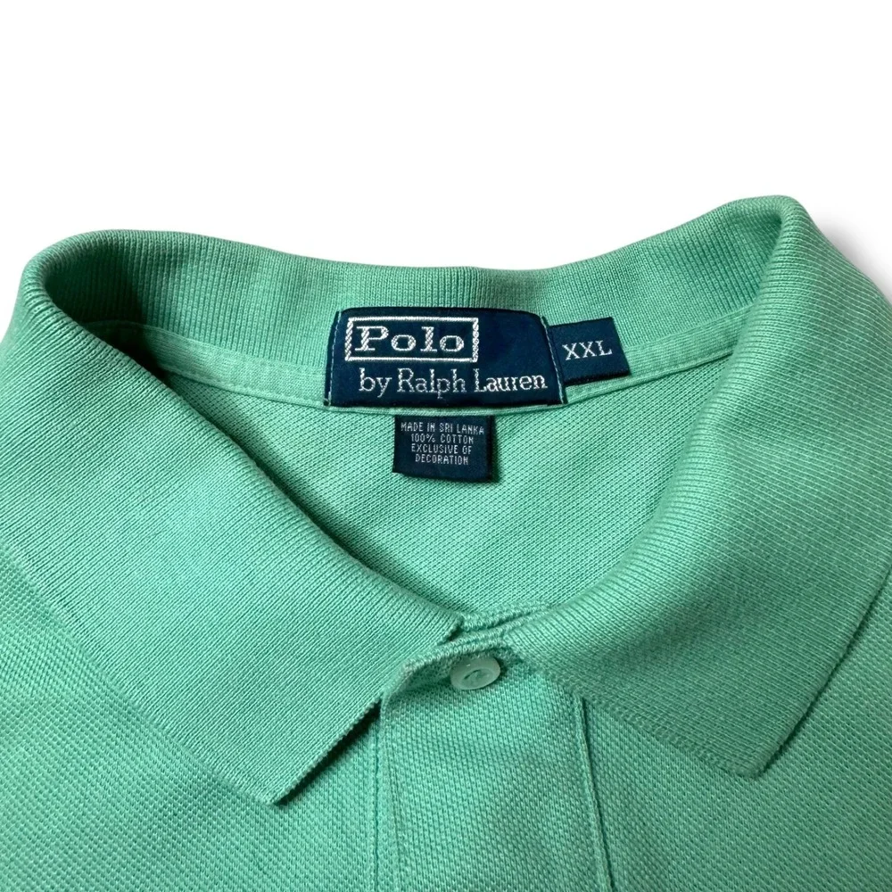Polo Ralph Lauren Classic Fit Polo Shirt Men's XXL‎ Green Cotton